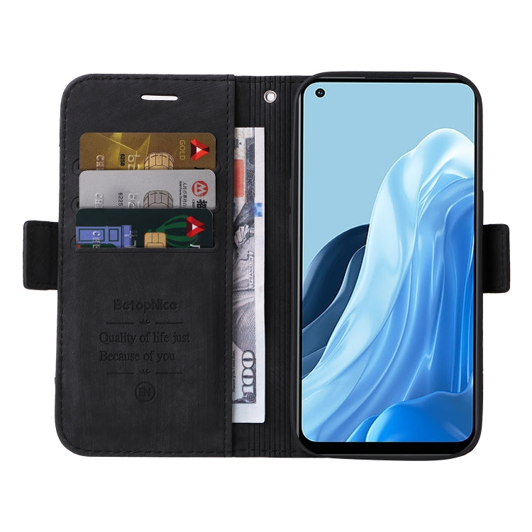 For OPPO Reno7 / F21 Pro BETOPNICE Dual-side Buckle Leather Phone Case