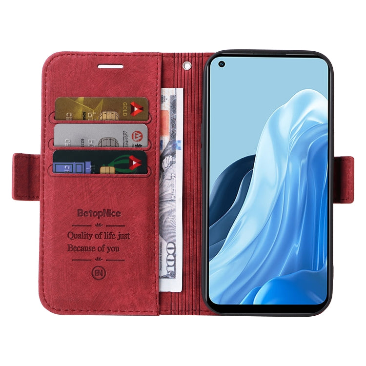 For OPPO Reno7 / F21 Pro BETOPNICE Dual-side Buckle Leather Phone Case