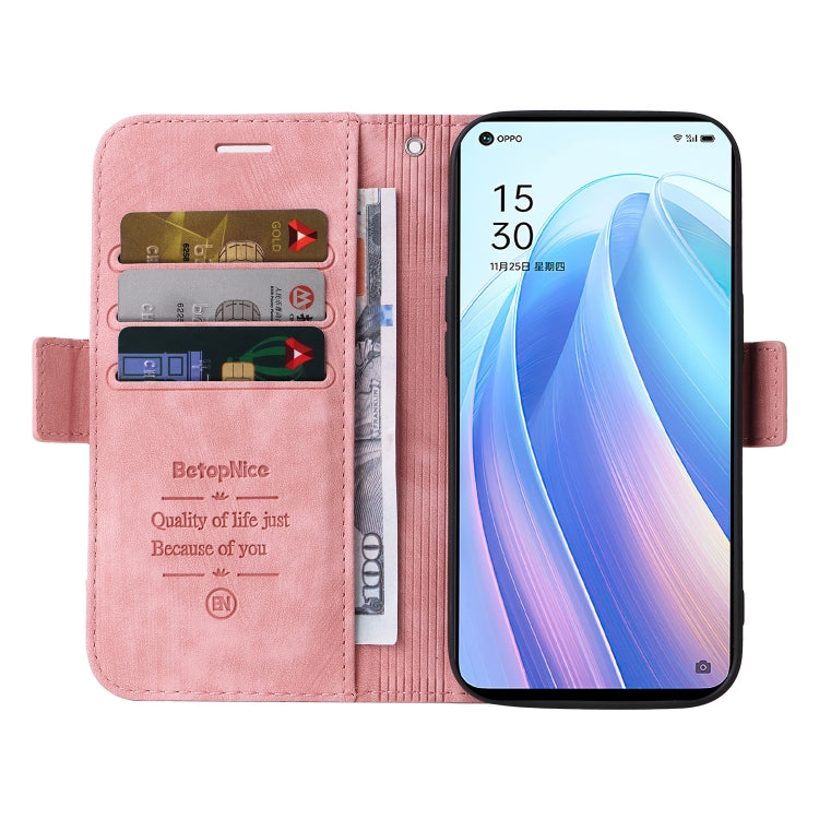 For OPPO Reno 7 5G Global / Find X5 Lite BETOPNICE Dual-side Buckle Leather Phone Case
