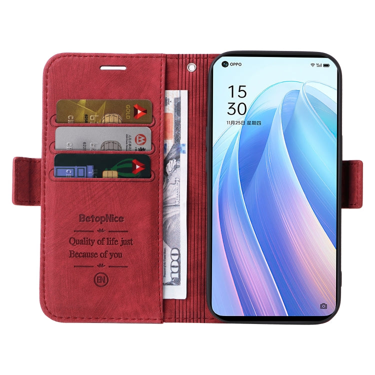 For OPPO Reno 7 5G Global / Find X5 Lite BETOPNICE Dual-side Buckle Leather Phone Case