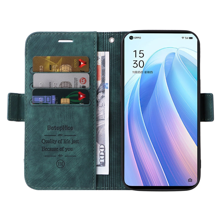 For OPPO Reno 7 5G Global / Find X5 Lite BETOPNICE Dual-side Buckle Leather Phone Case