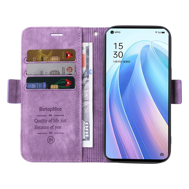 For OPPO Reno 7 5G Global / Find X5 Lite BETOPNICE Dual-side Buckle Leather Phone Case