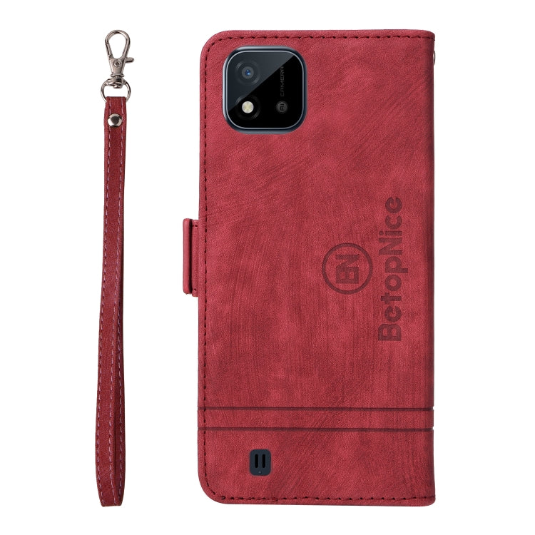 For Realme C20 / C11 2021 BETOPNICE Dual-side Buckle Leather Phone Case