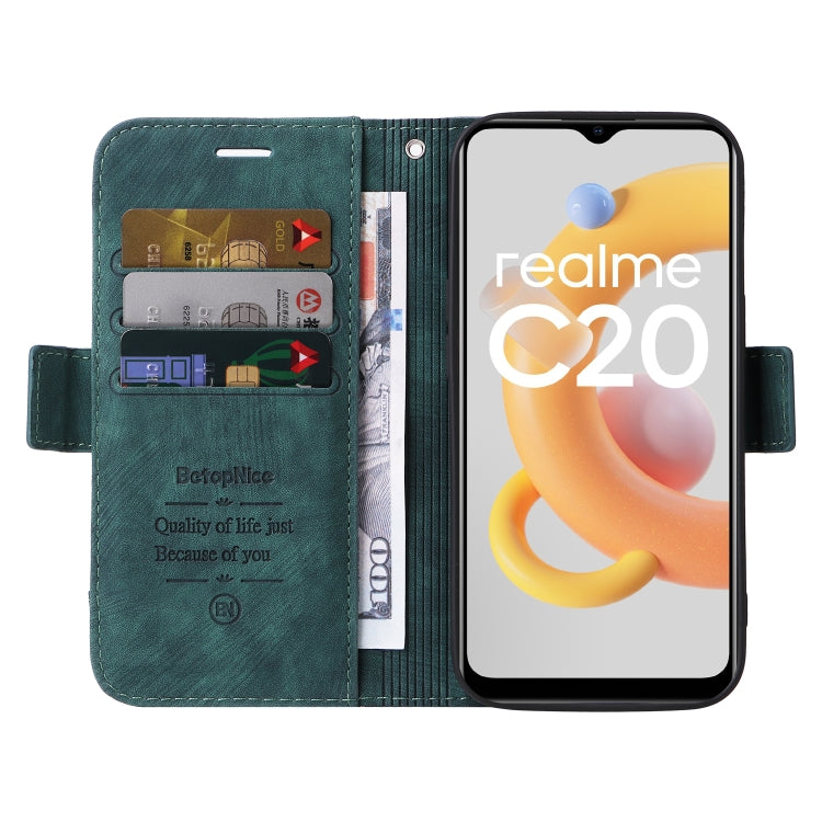 For Realme C20 / C11 2021 BETOPNICE Dual-side Buckle Leather Phone Case
