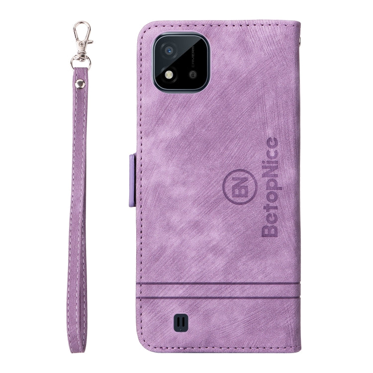 For Realme C20 / C11 2021 BETOPNICE Dual-side Buckle Leather Phone Case