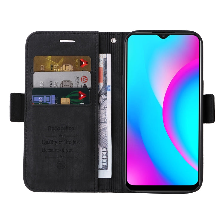 For Realme C15 BETOPNICE Dual-side Buckle Leather Phone Case