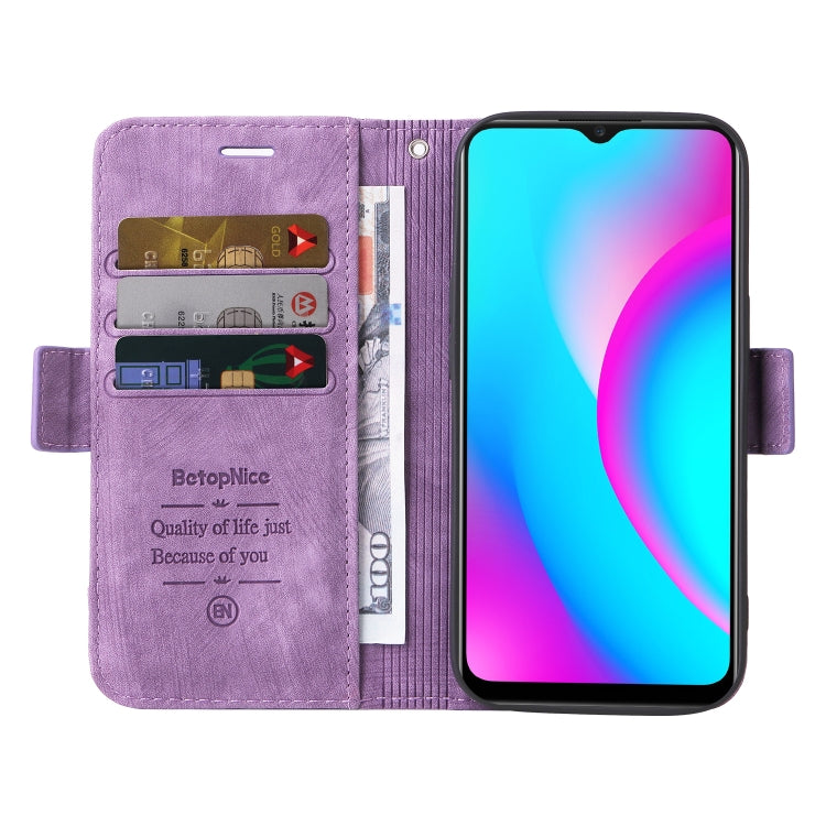 For Realme C15 BETOPNICE Dual-side Buckle Leather Phone Case