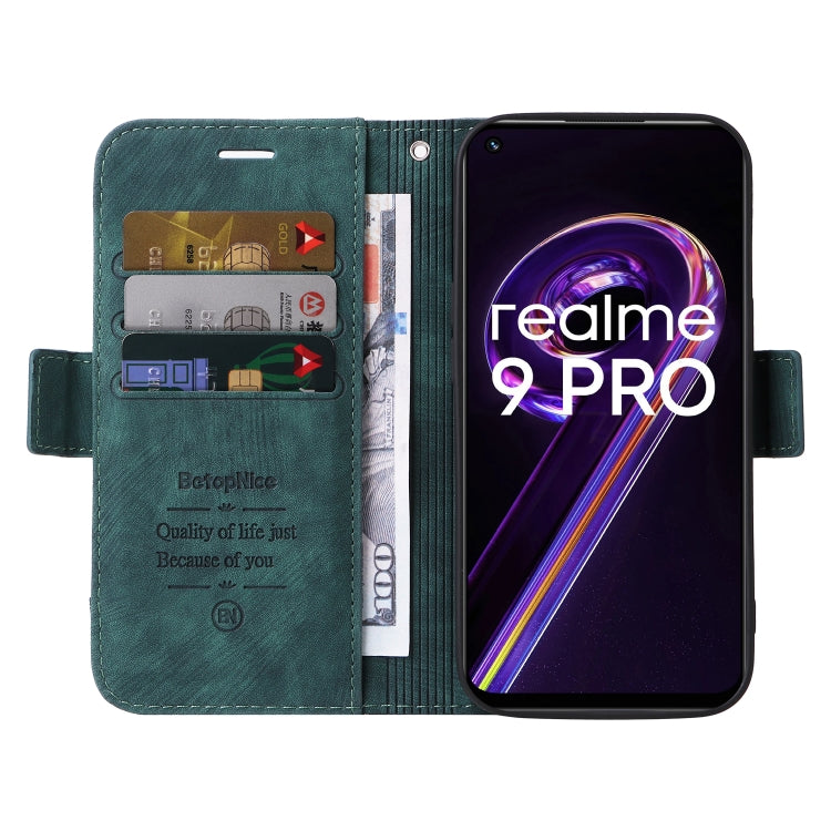 For Realme 9 Pro BETOPNICE Dual-side Buckle Leather Phone Case