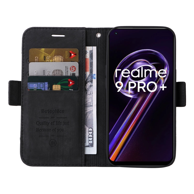 For Realme 9 Pro+ BETOPNICE Dual-side Buckle Leather Phone Case