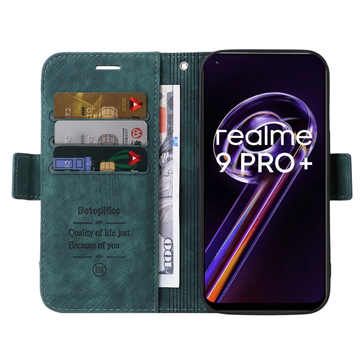 For Realme 9 Pro+ BETOPNICE Dual-side Buckle Leather Phone Case