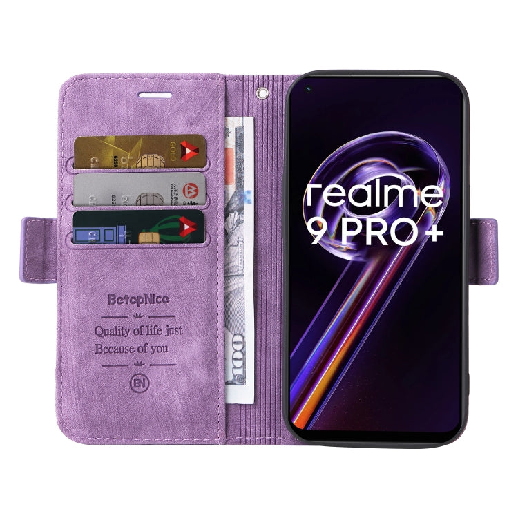 For Realme 9 Pro+ BETOPNICE Dual-side Buckle Leather Phone Case