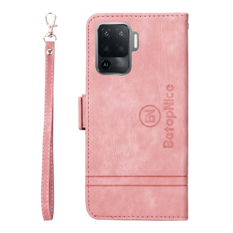 For OPPO A94 4G BETOPNICE Dual-side Buckle Leather Phone Case
