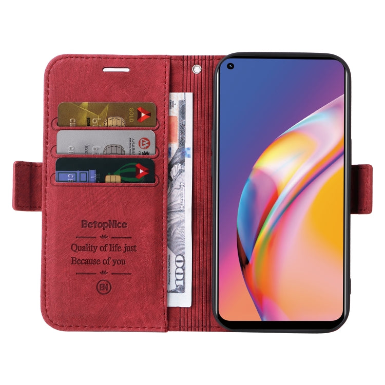 For OPPO A94 4G BETOPNICE Dual-side Buckle Leather Phone Case