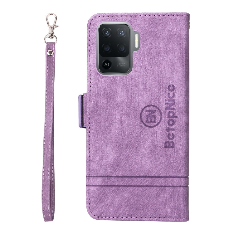 For OPPO A94 4G BETOPNICE Dual-side Buckle Leather Phone Case