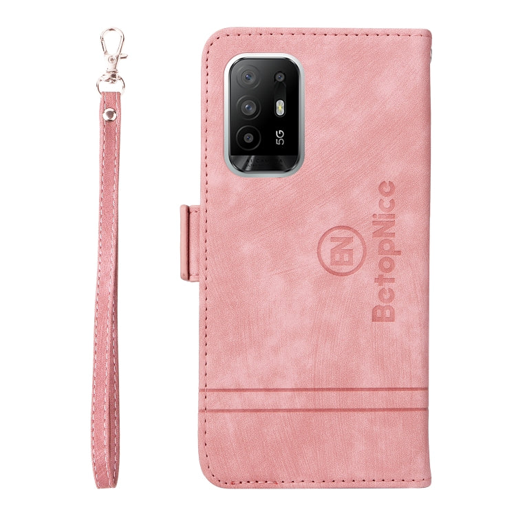 For OPPO A94 5G BETOPNICE Dual-side Buckle Leather Phone Case