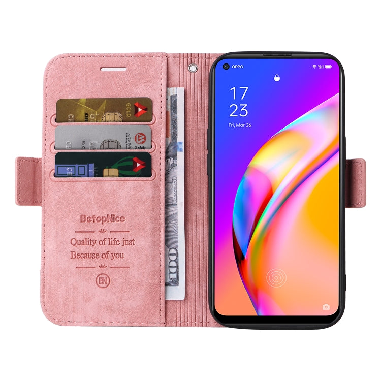For OPPO A94 5G BETOPNICE Dual-side Buckle Leather Phone Case