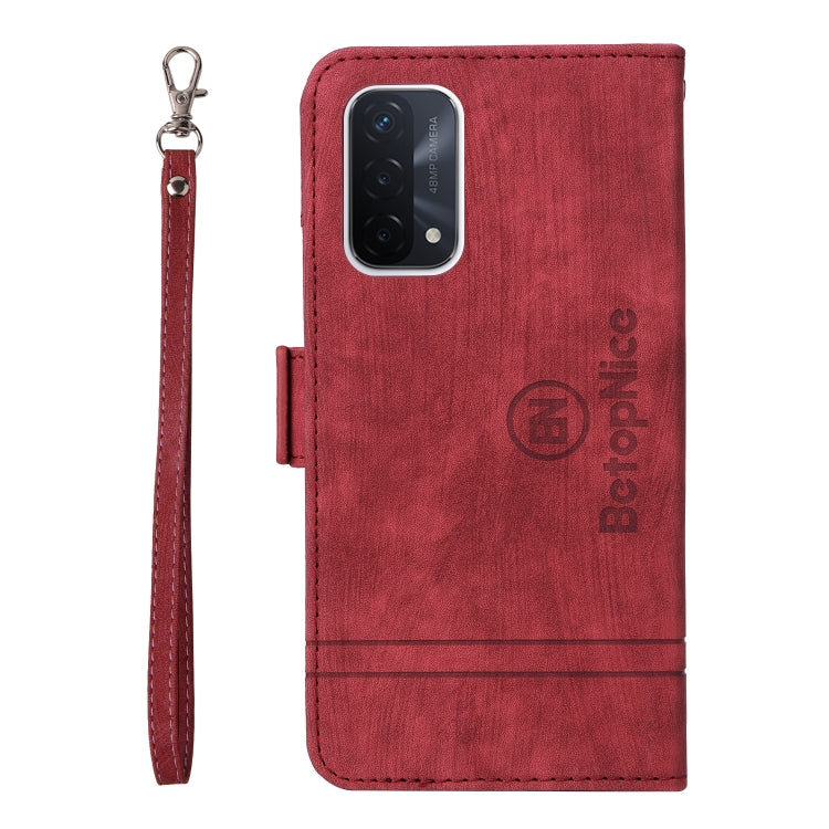For OPPO A93 5G CN Version BETOPNICE Dual-side Buckle Leather Phone Case