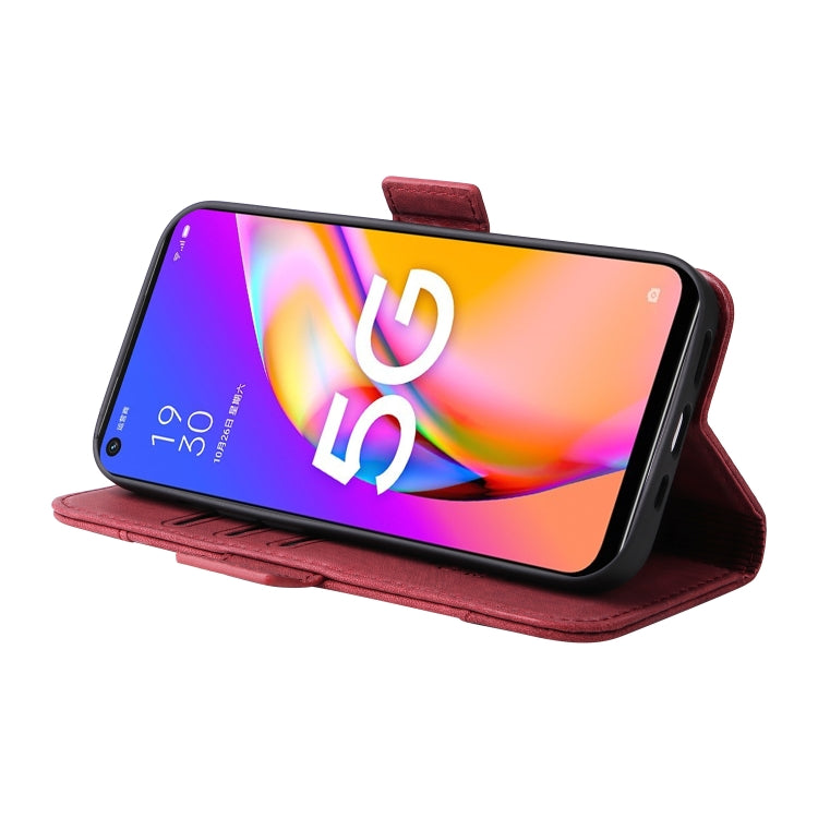 For OPPO A93 5G CN Version BETOPNICE Dual-side Buckle Leather Phone Case