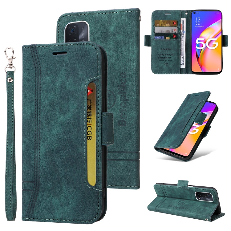 For OPPO A93 5G CN Version BETOPNICE Dual-side Buckle Leather Phone Case