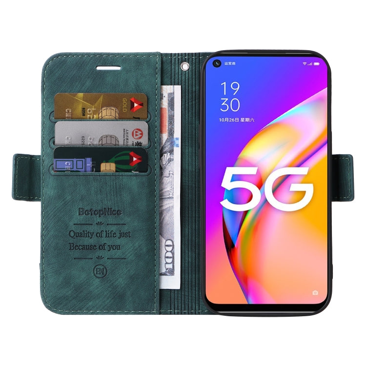 For OPPO A93 5G CN Version BETOPNICE Dual-side Buckle Leather Phone Case