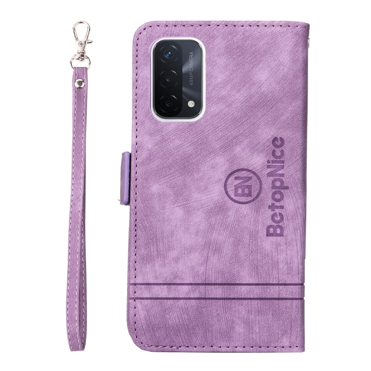 For OPPO A93 5G CN Version BETOPNICE Dual-side Buckle Leather Phone Case