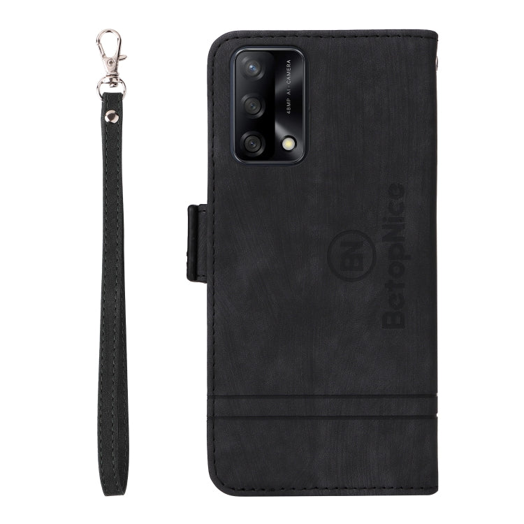 For OPPO A74 4G BETOPNICE Dual-side Buckle Leather Phone Case