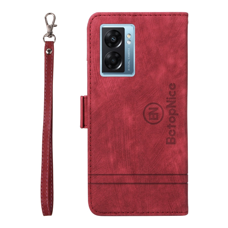 For OPPO A57 5G BETOPNICE Dual-side Buckle Leather Phone Case