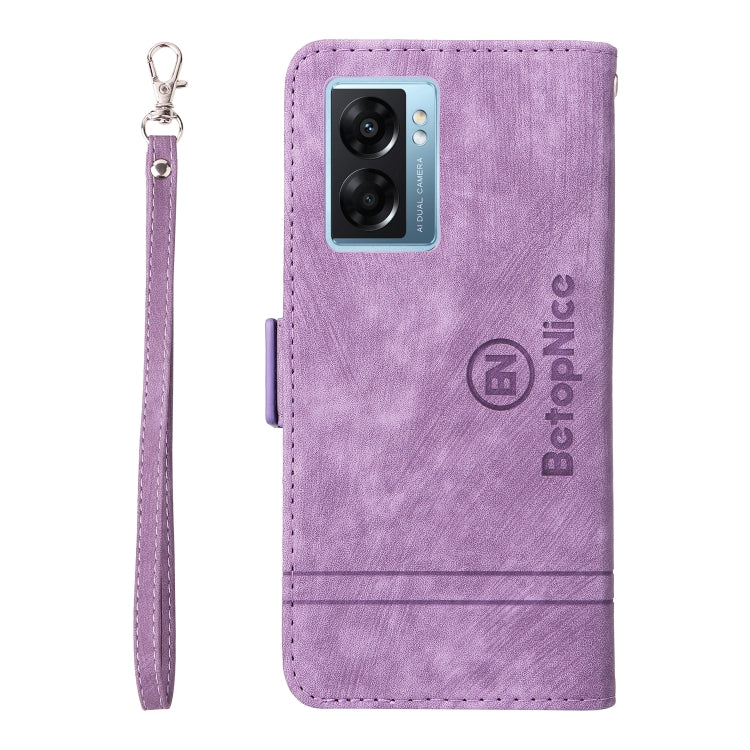 For OPPO A57 5G BETOPNICE Dual-side Buckle Leather Phone Case