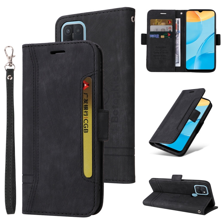For OPPO A15 BETOPNICE Dual-side Buckle Leather Phone Case