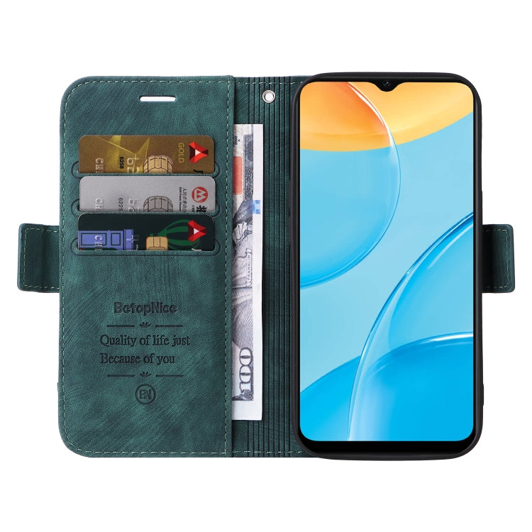 For OPPO A15 BETOPNICE Dual-side Buckle Leather Phone Case