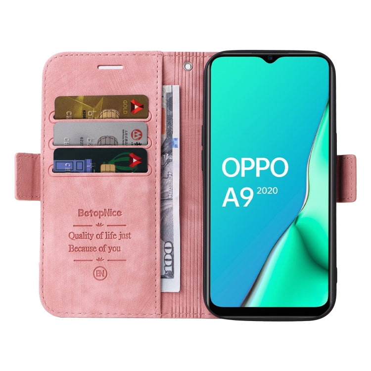 For OPPO A9 2020 BETOPNICE Dual-side Buckle Leather Phone Case