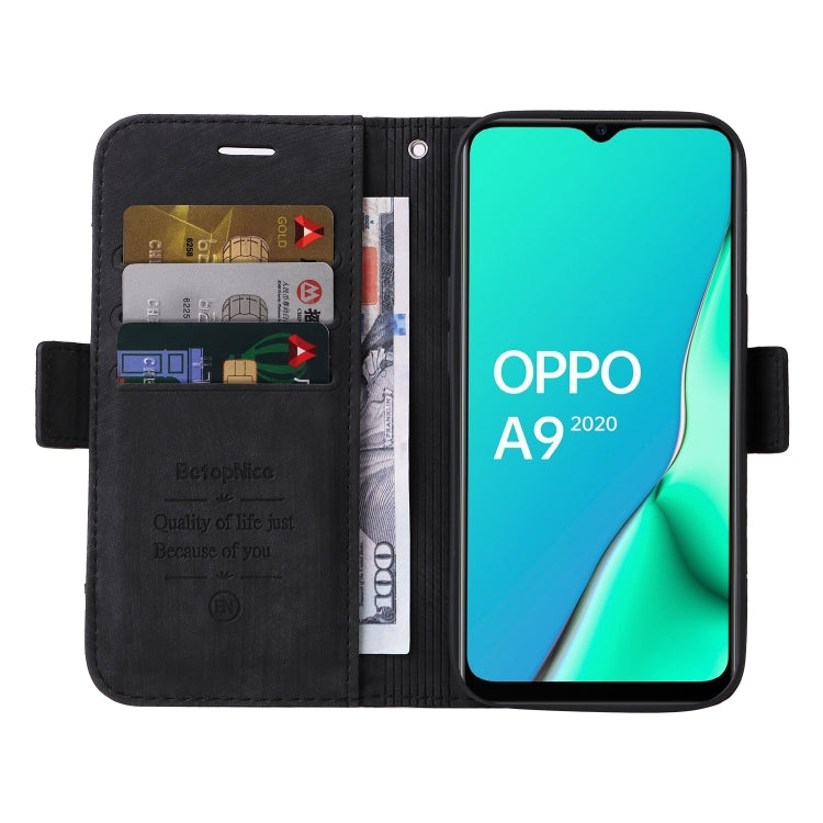 For OPPO A9 2020 BETOPNICE Dual-side Buckle Leather Phone Case