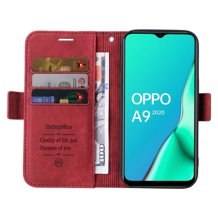 For OPPO A9 2020 BETOPNICE Dual-side Buckle Leather Phone Case