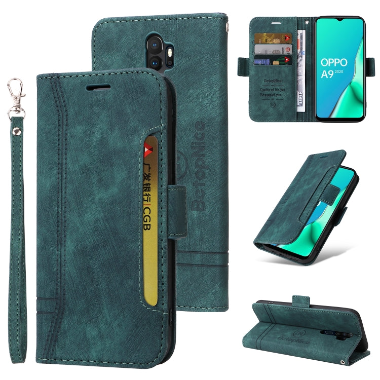 For OPPO A9 2020 BETOPNICE Dual-side Buckle Leather Phone Case