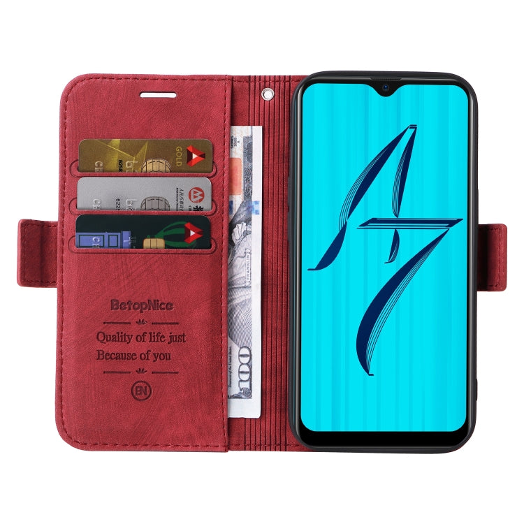 For OPPO A7 / A5s BETOPNICE Dual-side Buckle Leather Phone Case