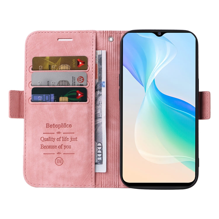 For vivo Y76 5G BETOPNICE Dual-side Buckle Leather Phone Case