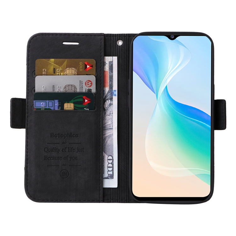 For vivo Y76 5G BETOPNICE Dual-side Buckle Leather Phone Case