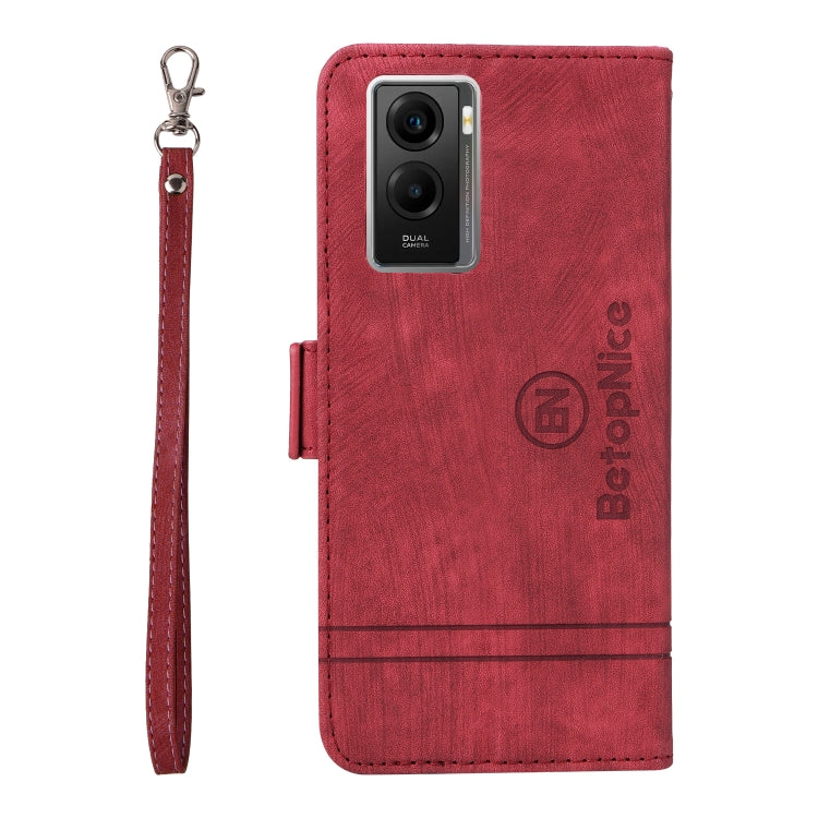 For vivo Y55 5G Global / Y75 5G Global BETOPNICE Dual-side Buckle Leather Phone Case