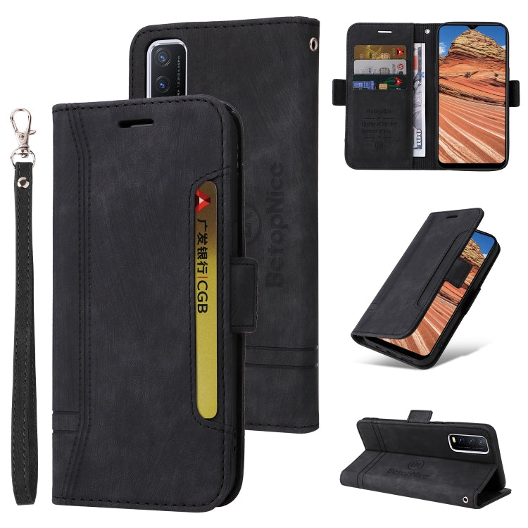 For vivo Y20 BETOPNICE Dual-side Buckle Leather Phone Case