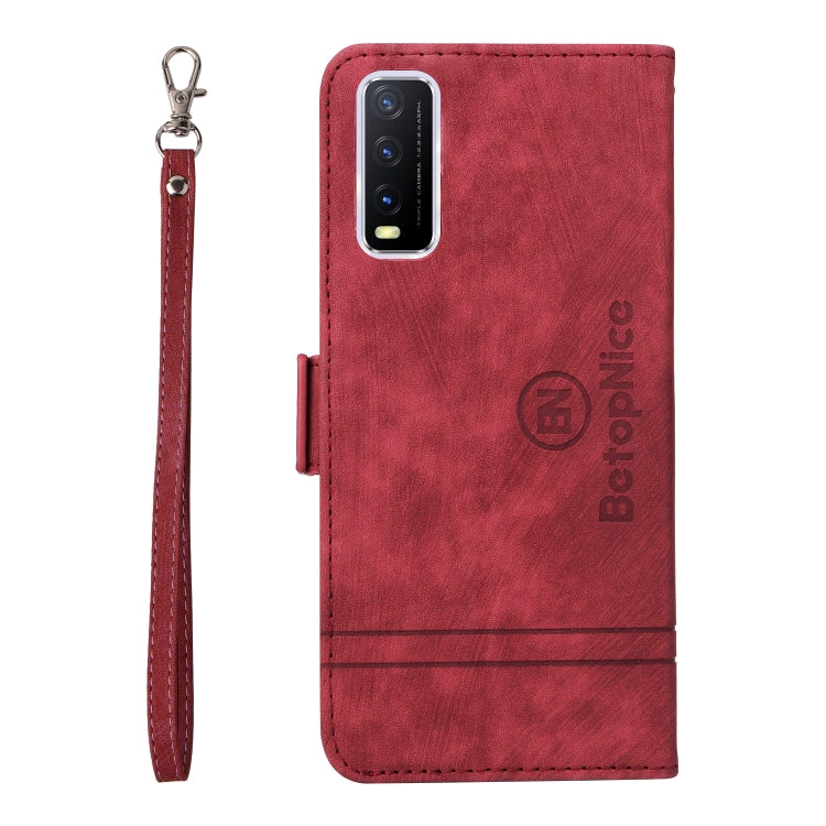 For vivo Y20 BETOPNICE Dual-side Buckle Leather Phone Case