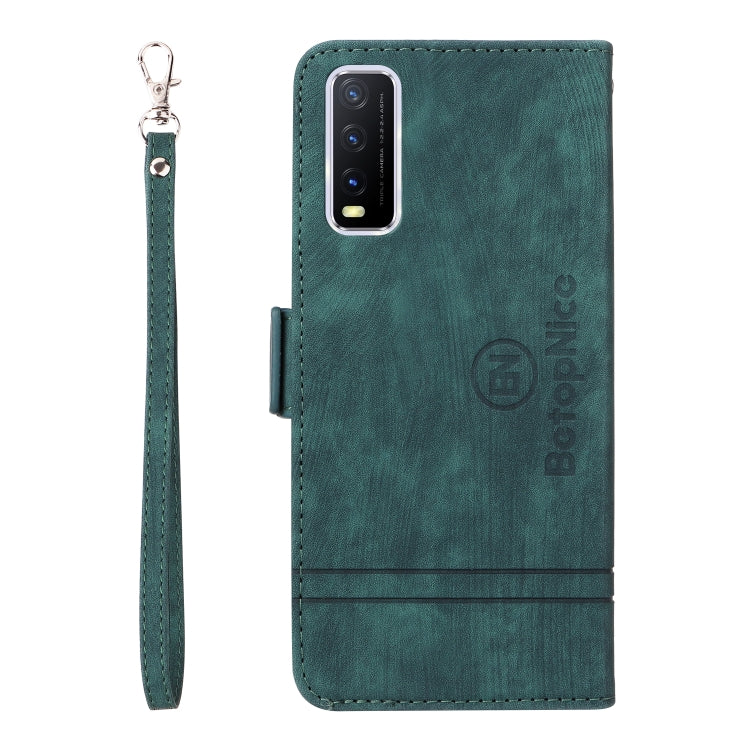 For vivo Y20 BETOPNICE Dual-side Buckle Leather Phone Case