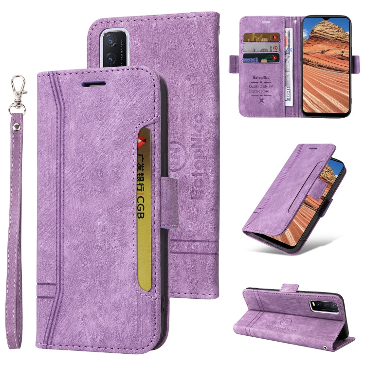 For vivo Y20 BETOPNICE Dual-side Buckle Leather Phone Case