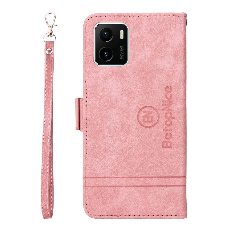 For vivo Y15a Global BETOPNICE Dual-side Buckle Leather Phone Case
