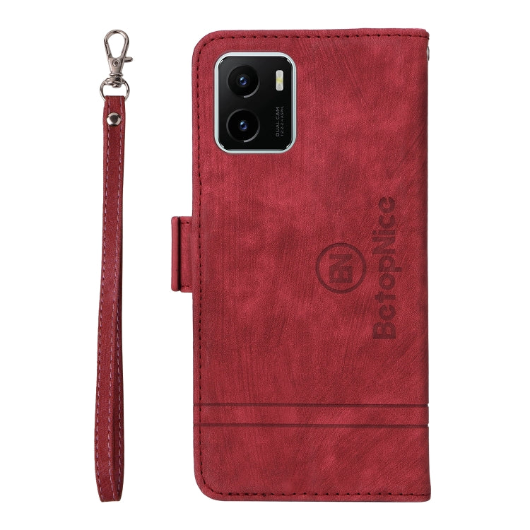 For vivo Y15a Global BETOPNICE Dual-side Buckle Leather Phone Case