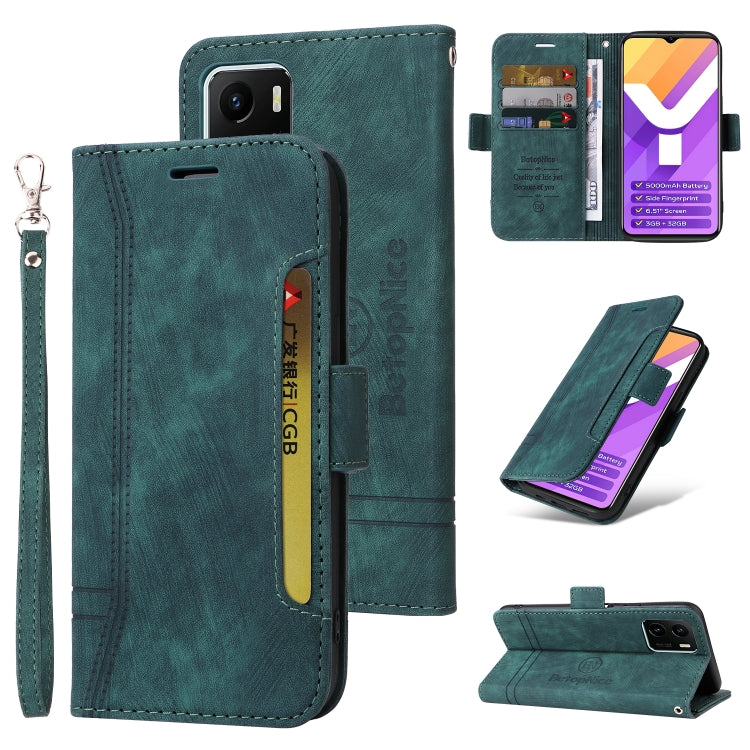 For vivo Y15a Global BETOPNICE Dual-side Buckle Leather Phone Case