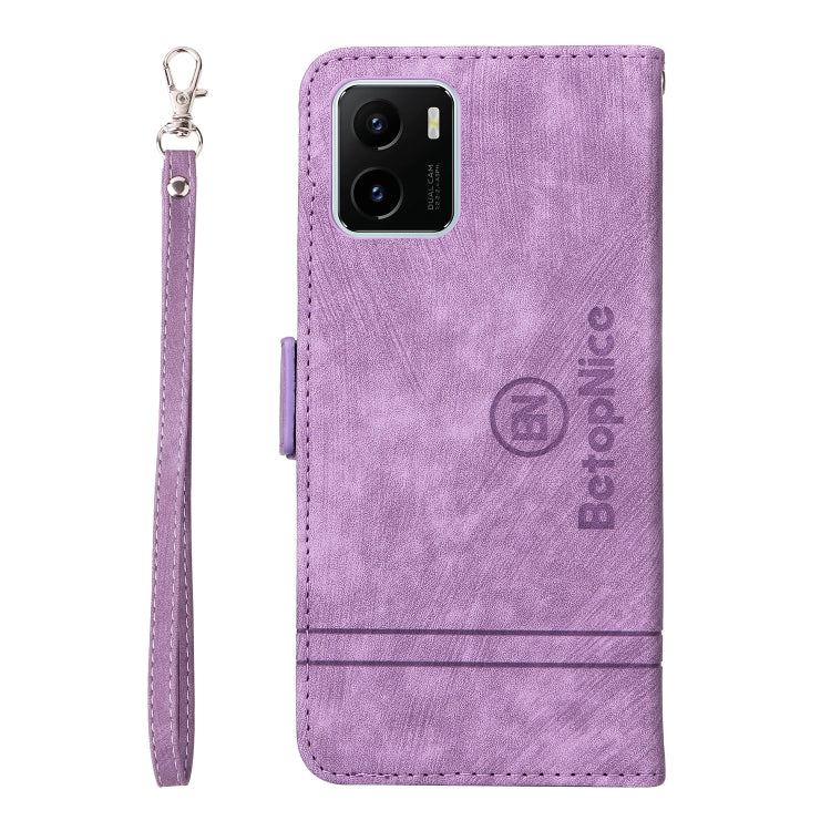 For vivo Y15a Global BETOPNICE Dual-side Buckle Leather Phone Case