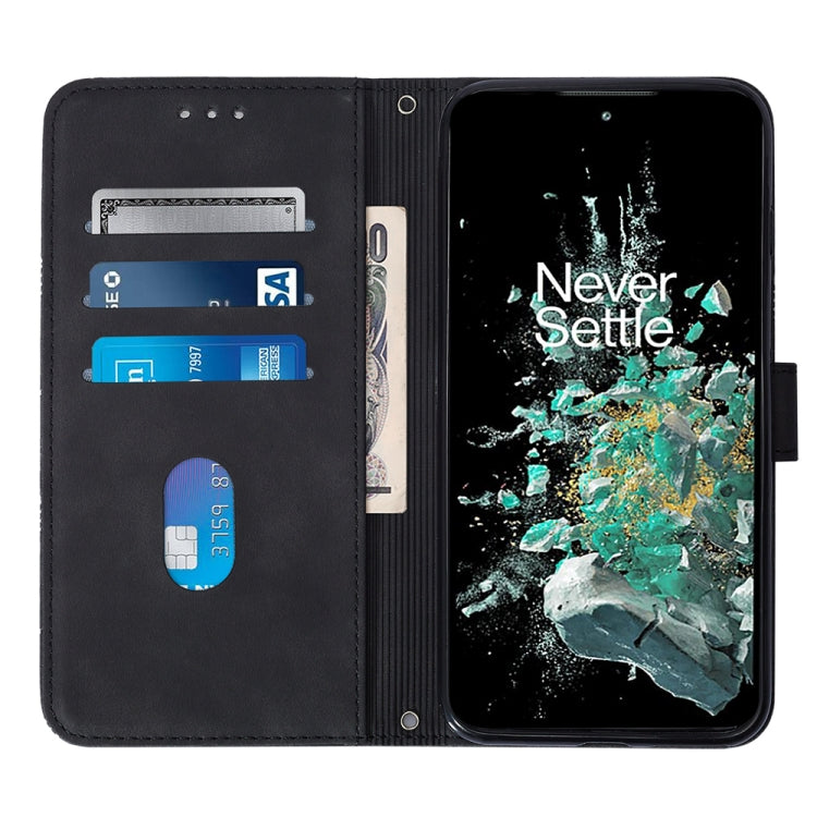 For OnePlus 10T 5G Global Crossbody 3D Embossed Flip Leather Phone Case
