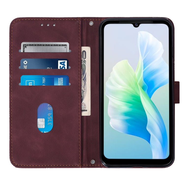 For vivo S10e 5G / V23e 4G&5G /Y75 4G Crossbody 3D Embossed Flip Leather Phone Case