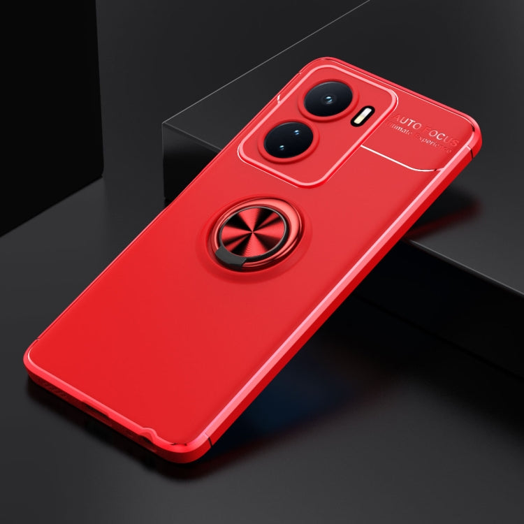 For vivo iQOO Z6 5G Metal Ring Holder TPU Phone Case