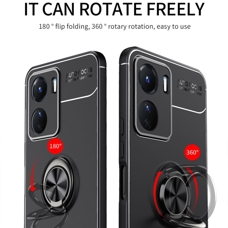 For vivo Y16 Metal Ring Holder TPU Phone Case